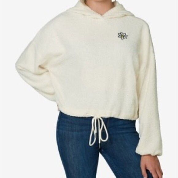 NWT! POLLY & ESTHER
Juniors' Drawstring-Hem Faux-Sherpa Faux Sherpa Hoodie XL - Picture 3 of 8